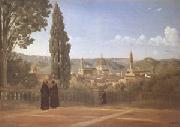 Jean Baptiste Camille  Corot Florence View from the Boboli Gardens (mk05) oil painting